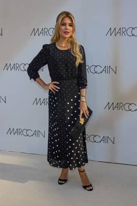 Sylvie Meis guest arrival at the Marccain Spring Summer 2026 Fashion Show A Quit Rebellion at Pei Bau in Berlin on 01 07 2025 Marccain Spring Summer 2026 Fashion Show