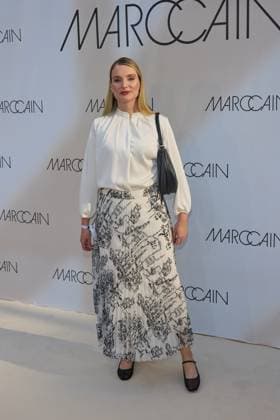 Marie von den Benken guest arrival at the Marccain Spring Summer 2026 Fashion Show A Quit Rebellion at Pei Bau in Berlin on 01 07 2025 Marccain Spring Summer 2026 Fashion Show
