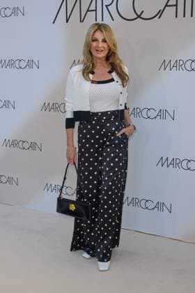 Frauke Ludowig guest arrival at the Marccain Spring Summer 2026 Fashion Show A Quit Rebellion at Pei Bau in Berlin on 01 07 2025 Marccain Spring Summer 2026 Fashion Show
