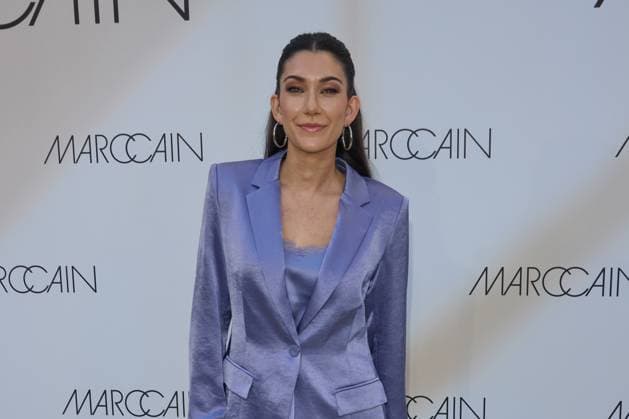 Neda Peermueller Guest Arrival for the Marccain Spring Summer 2026 Fashion Show A Quit Rebellion at Pei Bau in Berlin on 01 07 2025 Marccain Spring Summer 2026 Fashion Show