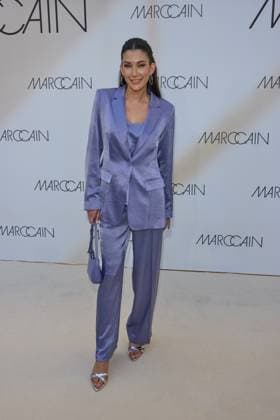 Neda Peermueller Guest Arrival for the Marccain Spring Summer 2026 Fashion Show A Quit Rebellion at Pei Bau in Berlin on 01 07 2025 Marccain Spring Summer 2026 Fashion Show