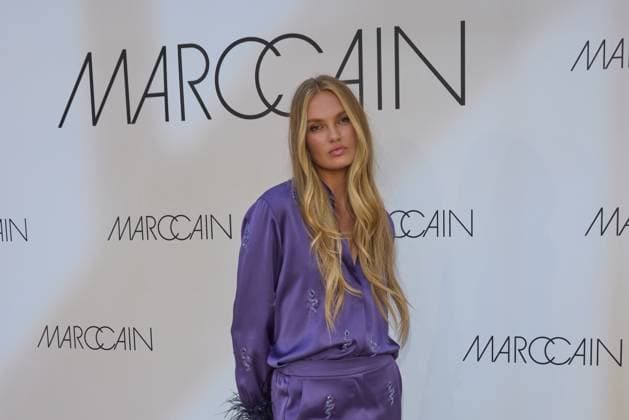 Romee Strijd Guest Arrival at the Marccain Spring Summer 2026 Fashion Show A Quit Rebellion at Pei Bau in Berlin on 01 07 2025 Marccain Spring Summer 2026 Fashion Show