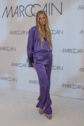 Romee Strijd Guest Arrival at the Marccain Spring Summer 2026 Fashion Show A Quit Rebellion at Pei Bau in Berlin on 01 07 2025 Marccain Spring Summer 2026 Fashion Show