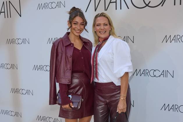 Catharina Maranca and Antje Maranca Arrival at the Marccain Spring Summer 2026 Fashion Show A Quit Rebellion at Pei Bau in Berlin on 01 07 2025 Marccain Spring Summer 2026 Fashion Show