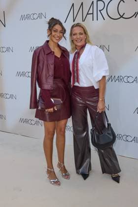 Catharina Maranca and Antje Maranca Arrival at the Marccain Spring Summer 2026 Fashion Show A Quit Rebellion at Pei Bau in Berlin on 01 07 2025 Marccain Spring Summer 2026 Fashion Show