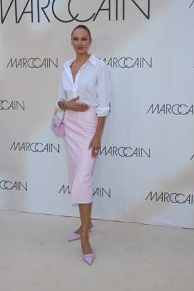 Romee Strijd Guest Arrival at the Marccain Spring Summer 2026 Fashion Show A Quit Rebellion at Pei Bau in Berlin on 01 07 2025 Marccain Spring Summer 2026 Fashion Show