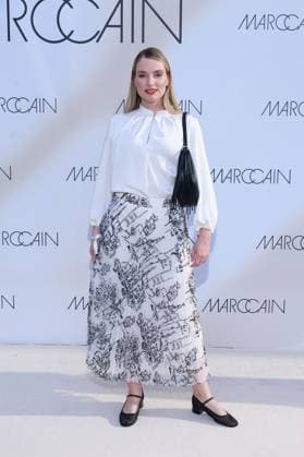 01 07 2025, Marie von den Benken as a guest at the Marc Cain Fashion Show 2025, A quiet rebellion, Hinter dem Gießhaus, Berlin, Berlin