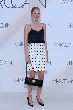 01 07 2025, Leonie Hanne as a guest at the Marc Cain Fashion Show 2025, A quiet rebellion, Hinter dem Gießhaus, Berlin, Berlin