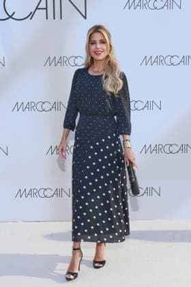 01 07 2025, Sylvie Meis as a guest at the Marc Cain Fashion Show 2025, A quiet rebellion, Hinter dem Gießhaus, Berlin, Berlin