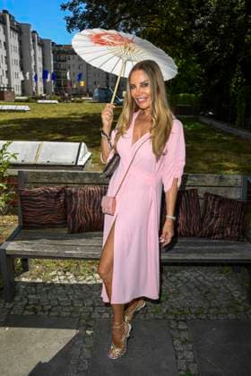Xenia Seeberg actress as guest at the fashion show by Anja Gockel Von welchen Farben traeumt dein Glueck as part of Berlin Fashion Week 2025 on 01 July 2025 in Berlin Berlin Germany