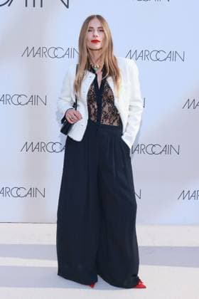 Katarzyna Zawadzka at the Marc Cain A Quiat Rebellion fashion show on 1 07 2025 at the Pei Bau in Berlin Marc Cain Fashion Show in Berlin
