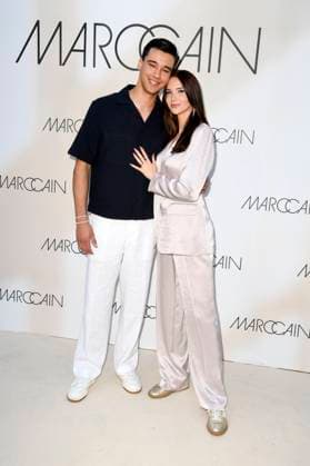 Diego Pooth with girlfriend Louisa Büscher at the Marc Cain fashion show A Quiet Rebellion at Berlin Fashion Week S S 2026 in the Pei Bau Deutsches Historisches Museum Berlin, 01 07 2025 Foto:xF.xKernx xFuturexImagex cain_5867