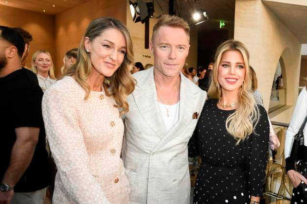 Storm Keating, Ronan Keating and Sylvie Meis at the Marc Cain Fashion Show A Quiet Rebellion at Berlin Fashion Week S S 2026 in the Pei Bau Deutsches Historisches Museum Berlin, 01 07 2025 Foto:xF.xKernx xFuturexImagex cain_5904