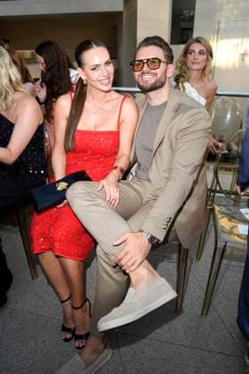 Jessica Haller and Johannes Haller at the Marc Cain fashion show A Quiet Rebellion at Berlin Fashion Week S S 2026 in the Pei Bau Deutsches Historisches Museum Berlin, 01 07 2025 Foto:xF.xKernx xFuturexImagex cain_5898