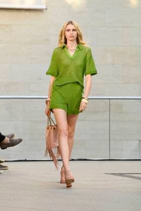 Model at the Marc Cain Fashion Show A Quiet Rebellion at the Berlin Fashion Week S S 2026 in the Pei Bau Deutsches Historisches Museum Berlin, 01 07 2025 Foto:xF.xKernx xFuturexImagex cain_5920