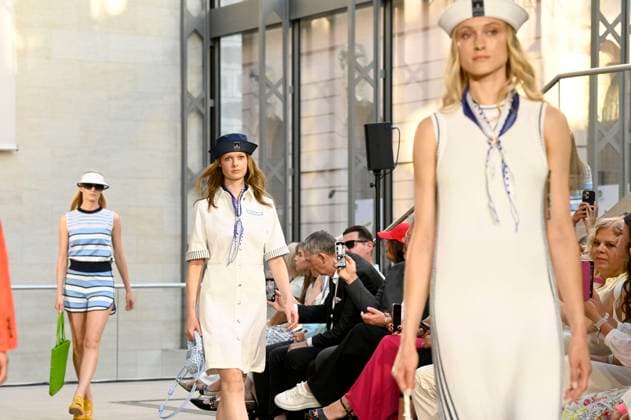Models at the Marc Cain fashion show A Quiet Rebellion at Berlin Fashion Week S S 2026 in the Pei Bau Deutsches Historisches Museum Berlin, 01 07 2025 Foto:xF.xKernx xFuturexImagex cain_5928