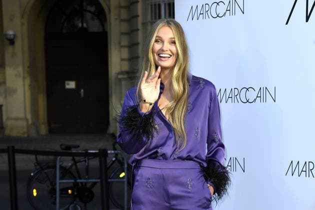 Romee Strijd at the Marc Cain Fashion Show A QUIET REBELLION in Berlin on 01 07 2025