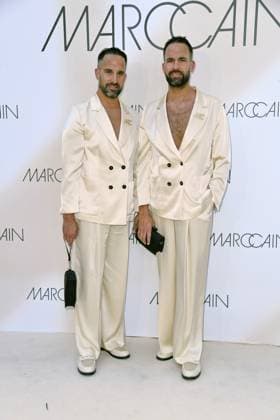Timo Nill and Markus Nill Twins at the Marc Cain Fashion Show A QUIET REBELLION in Berlin on 01 07 2025