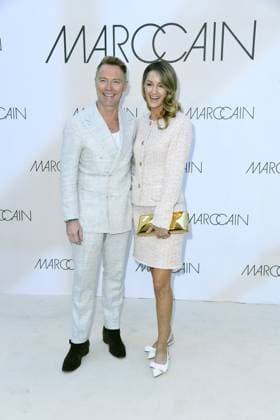 Ronan Keating and Storm Keating at the Marc Cain Fashion Show A QUIET REBELLION in Berlin on 01 07 2025