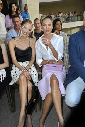 Leonie Hanne, Candice Swanepoel at the Marc Cain Fashion Show A QUIET REBELLION in Berlin on 01 07 2025