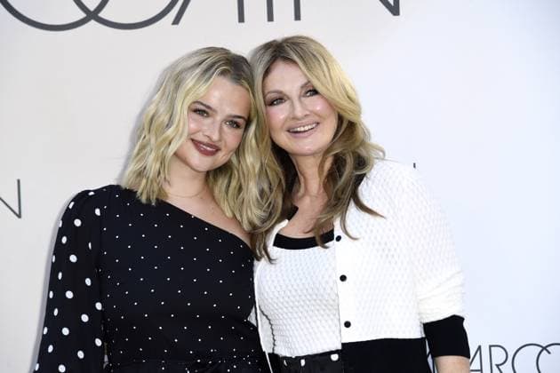 Frauke Ludowig and daughter Nele Ludowig at the Marc Cain Fashion Show A QUIET REBELLION in Berlin on 01 07 2025