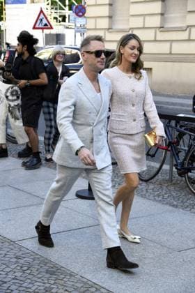 Ronan Keating and Storm Keating at the Marc Cain Fashion Show A QUIET REBELLION in Berlin on 01 07 2025