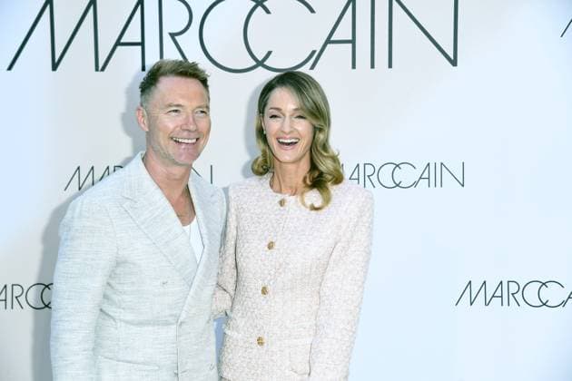Ronan Keating and Storm Keating at the Marc Cain Fashion Show A QUIET REBELLION in Berlin on 01 07 2025