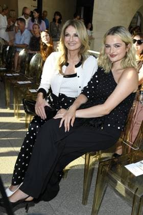 Frauke Ludowig and daughter Nele Ludowig at the Marc Cain Fashion Show A QUIET REBELLION in Berlin on 01 07 2025