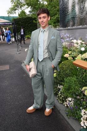 . 02 07 2025. London, United Kingdom. Tom Daley arriving on day three of the Wimbledon Tennis Championships in London.  xStephenxLockx xi-Imagesx IIM-26066-0013