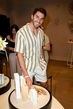 Dennis Gries at the Thomas Sabo Elyndra collection presentation at the Berlin Fashion Week S S 2026 at the Hotel de Rome Berlin, 02 07 2025 Foto:xF.xKernx xFuturexImagex sabo_5701