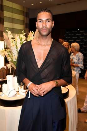 Eliob Demofike at the Thomas Sabo Elyndra collection presentation at Berlin Fashion Week S S 2026 at Hotel de Rome Berlin, 02 07 2025 Foto:xF.xKernx xFuturexImagex sabo_5707