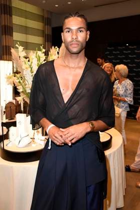 Eliob Demofike at the Thomas Sabo Elyndra collection presentation at Berlin Fashion Week S S 2026 at Hotel de Rome Berlin, 02 07 2025 Foto:xF.xKernx xFuturexImagex sabo_5708