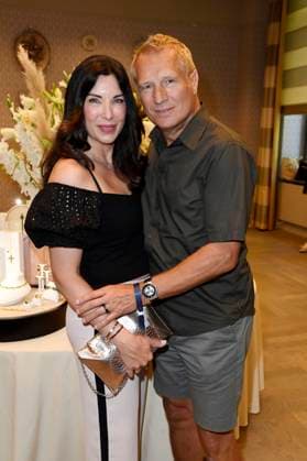 Alexandra Polzin with husband Gerhard Leinauer at the Thomas Sabo Elyndra collection presentation at Berlin Fashion Week S S 2026 at the Hotel de Rome Berlin, 02 07 2025 Foto:xF.xKernx xFuturexImagex sabo_5719