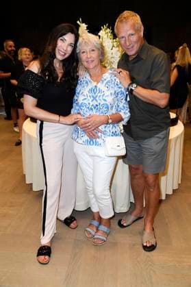 Alexandra Polzin with mother Regina Polzin and husband Gerhard Leinauer at the Thomas Sabo Elyndra collection presentation at Berlin Fashion Week S S 2026 at the Hotel de Rome Berlin, 02 07 2025 Foto:xF.xKernx xFuturexImagex sabo_5730