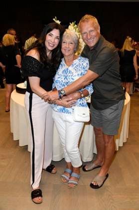 Alexandra Polzin with mother Regina Polzin and husband Gerhard Leinauer at the Thomas Sabo Elyndra collection presentation at Berlin Fashion Week S S 2026 at the Hotel de Rome Berlin, 02 07 2025 Foto:xF.xKernx xFuturexImagex sabo_5731