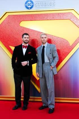 David Corenswet and Nicholas Hoult at the fan event for the movie Superman at Cineworld Leicester Square London, 02 07 2025 Foto:xJ.xEdwardsx xFuturexImagex superman_5716