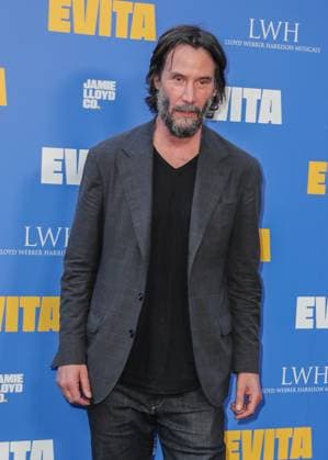 Arrivals for the Jamie Lloyd production of Evita at The London Palladium Featuring: Keanu Reeves Where: London, United Kingdom When: 02 Jul 2025 Credit: John Rainford Cover Images EDITORIAL USE ONLY. NOT FOR USE BY NEWSPAPERS BASED IN THE UK. Copyright: xx coverimg54888796