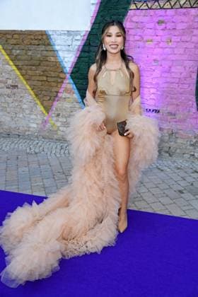 Kisu Nguyen at the LASCANA SUMMER CLUB as part of the Berlin Fashion Week Spring Summer 2026 at Maaya Berlin on 02 07 2025