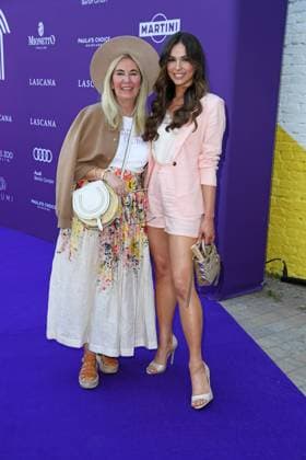 Sarah Rissen Lascana Marketing Manager , Lili Paul Roncalli at the LASCANA SUMMER CLUB as part of the Berlin Fashion Week Spring Summer 2026 at Maaya Berlin on 02 07 2025
