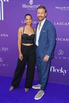 Amira Aly with boyfriend Christian Düren at the LASCANA SUMMER CLUB as part of Berlin Fashion Week Spring Summer 2026 at Maaya Berlin on 02 07 2025