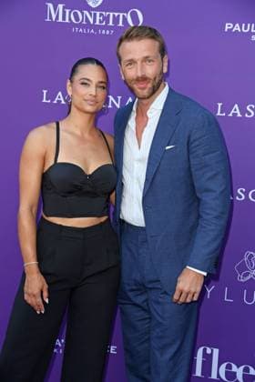 Amira Aly with boyfriend Christian Düren at the LASCANA SUMMER CLUB as part of Berlin Fashion Week Spring Summer 2026 at Maaya Berlin on 02 07 2025