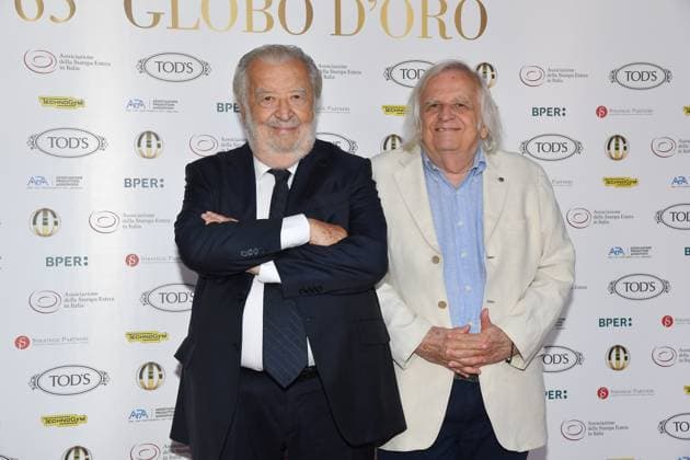 Rome, Italy: Rome, Sala Della Protomoteca in Campidoglio Golden Globe 2025 Awards, In the photo: Pupi Avati and Antonio Avati Rome Italy  - ZUMAp169 20250702_zea_p169_461 Copyright: xVincenzoxLandix