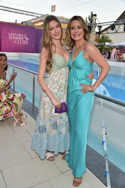 GermanyPremiere JURASSIC World Bettina Cramer with daughter Carla Cramer ã LASCANA Summer Club Ò the well-known Hamburg lingerie and beachwear brand transformed the urban location ãMaayaÒ in Berlin Friedrichshain into a tropical oasis with pool in Berlin, on 02 07 2025 Photopress Mueller
