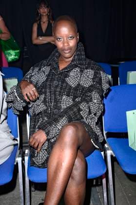 Florence Kasumba at the Marcel Ostertag Fashion Show at Berlin Fashion Week S S 2026 in the Uber Eats Music Hall Berlin, 02 07 2025 Foto:xN.xKubelkax xFuturexImagex ostertag_5701