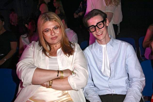 Alina Wichmann with companion at the Marcel Ostertag Fashion Show at Berlin Fashion Week S S 2026 in the Uber Eats Music Hall Berlin, 02 07 2025 Foto:xN.xKubelkax xFuturexImagex ostertag_5711