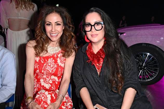 Anastasia Zampounidis and Miyabi Kawai at the Marcel Ostertag Fashion Show at Berlin Fashion Week S S 2026 in the Uber Eats Music Hall Berlin, 02 07 2025 Foto:xN.xKubelkax xFuturexImagex ostertag_5714