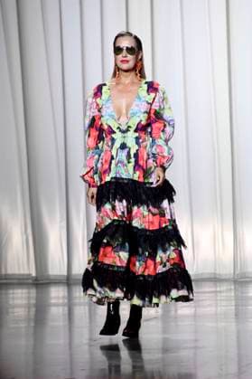 Model at the Marcel Ostertag Fashion Show at the Berlin Fashion Week S S 2026 in the Uber Eats Music Hall Berlin, 02 07 2025 Foto:xN.xKubelkax xFuturexImagex ostertag_5719