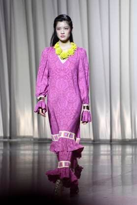 Model at the Marcel Ostertag Fashion Show at the Berlin Fashion Week S S 2026 in the Uber Eats Music Hall Berlin, 02 07 2025 Foto:xN.xKubelkax xFuturexImagex ostertag_5725