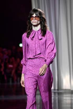 Model at the Marcel Ostertag Fashion Show at the Berlin Fashion Week S S 2026 in the Uber Eats Music Hall Berlin, 02 07 2025 Foto:xN.xKubelkax xFuturexImagex ostertag_5726