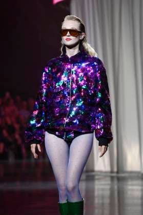Model at the Marcel Ostertag Fashion Show at the Berlin Fashion Week S S 2026 in the Uber Eats Music Hall Berlin, 02 07 2025 Foto:xN.xKubelkax xFuturexImagex ostertag_5730